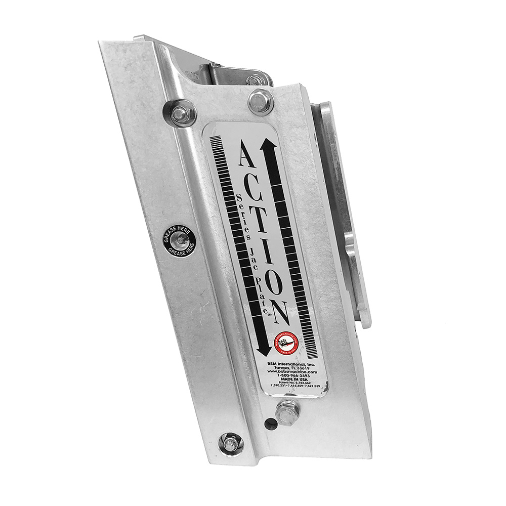 Bob's Machine 6" Setback Action Series Hydraulic Jack Plate - Silver 3