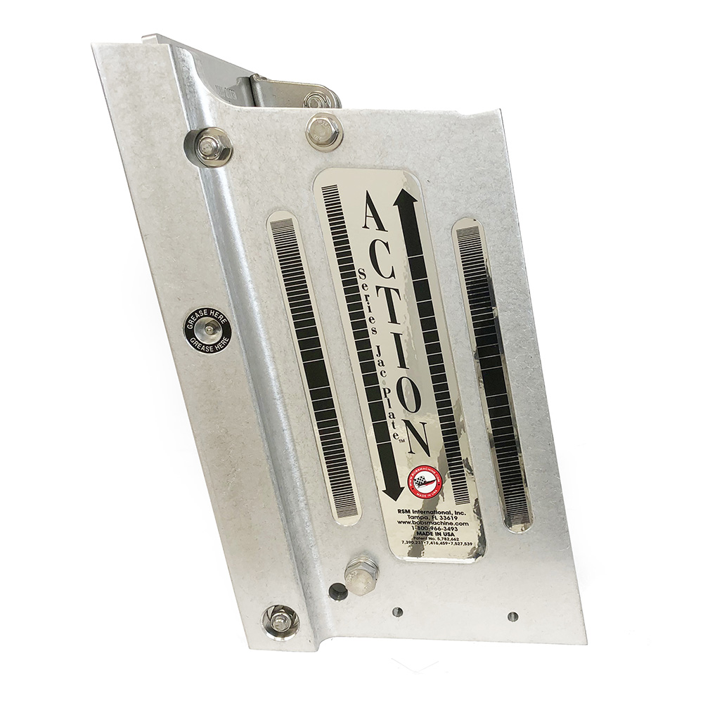 Bob's Machine 8" Setback Action Series Hydraulic Jack Plate - Silver 3