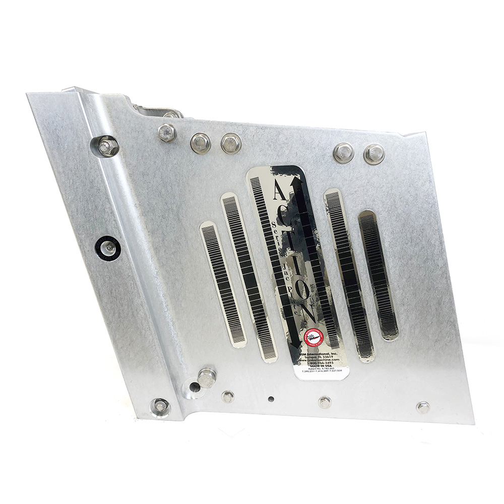 Bob's Machine 14" Setback Action Series Hydraulic Jack Plate - Silver 3
