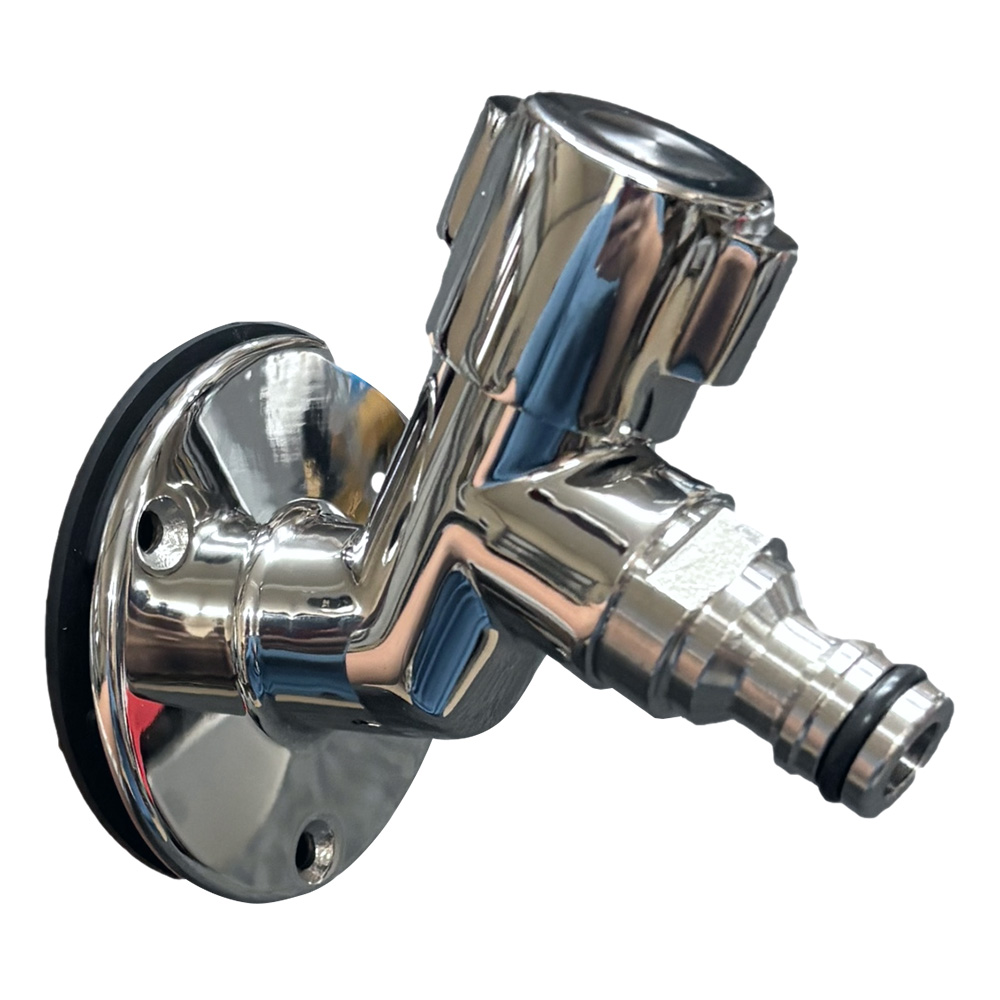 Flushmaster Quarter Turn Quick Connect Water Spigot - 45-Degree 2