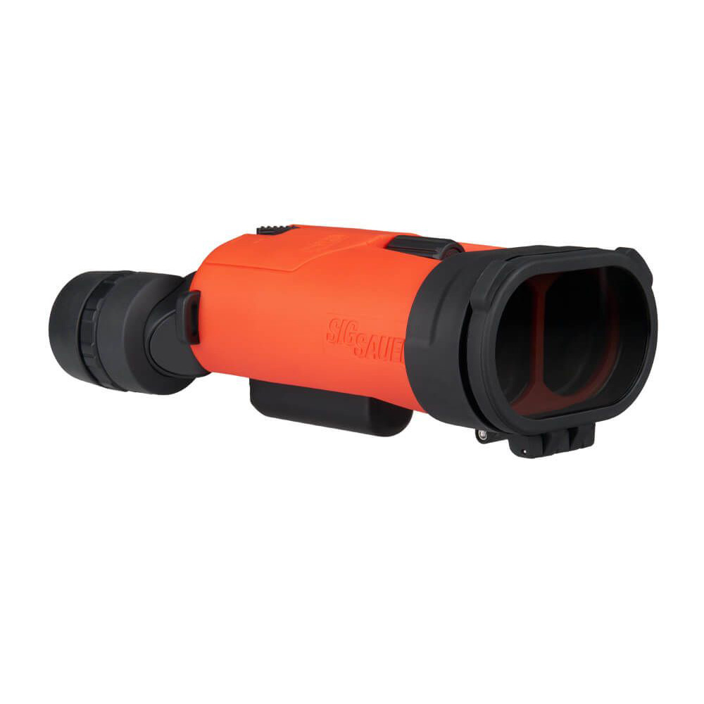 SIG SAUER ZULU6&trade; HDX Stabilized Marine Binocular w/Polarized Flip Lens - 16x42mm - Orange 2