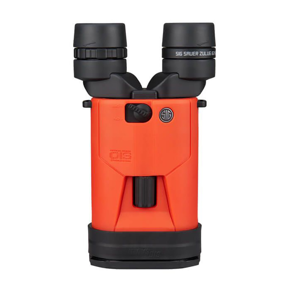 SIG SAUER ZULU6&trade; HDX Stabilized Marine Binocular w/Polarized Flip Lens - 16x42mm - Orange 3