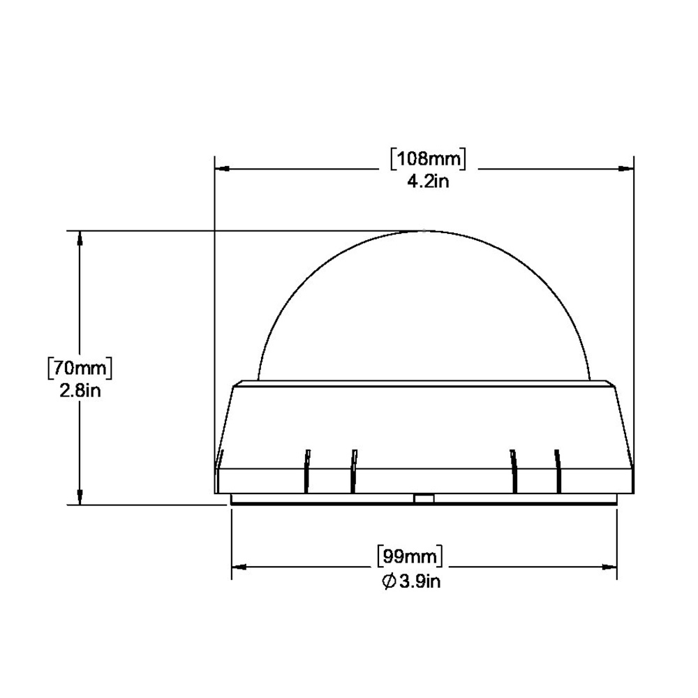 Ritchie XP-98W X-Port Tactician Compass - Surface Mount - White 2