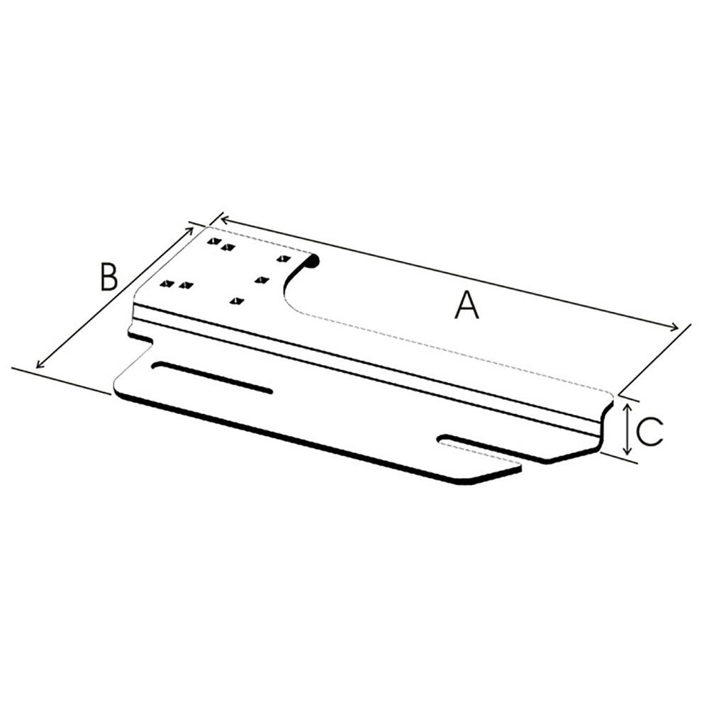 RAM Mount No Drill Vehicle Base f/Dodge Caliber/Avenger 2