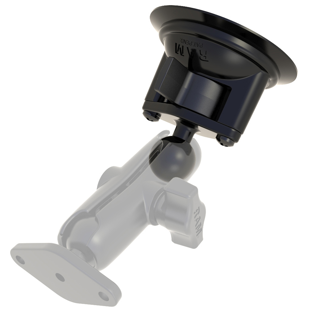 RAM Mount 3.25" Diameter Suction Cup Twist Lock Mount w/1" Ball 2