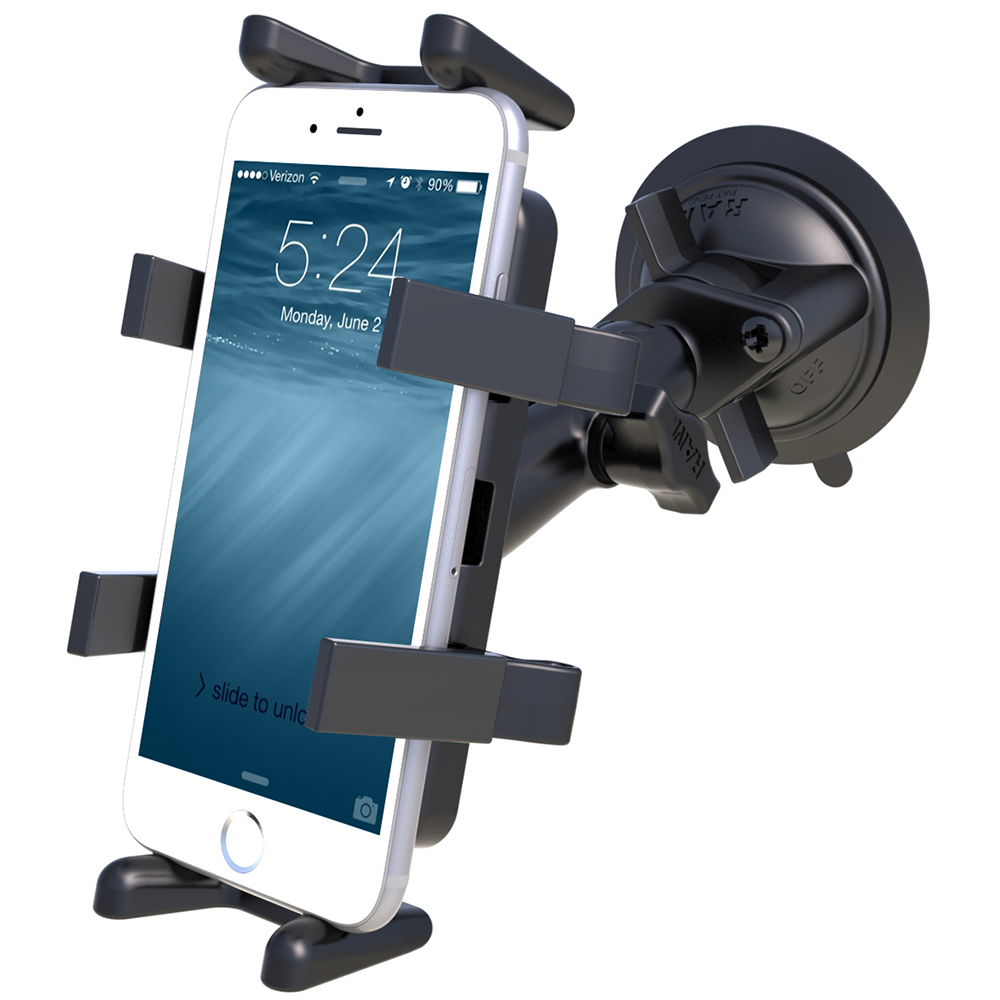 RAM Mount Universal Finger Grip Holder Suction Cup Mount 2