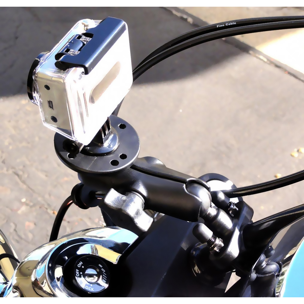 RAM Mount Handlebar U-Bolt Base w/Round 1/4"-20 Threaded Stud 2