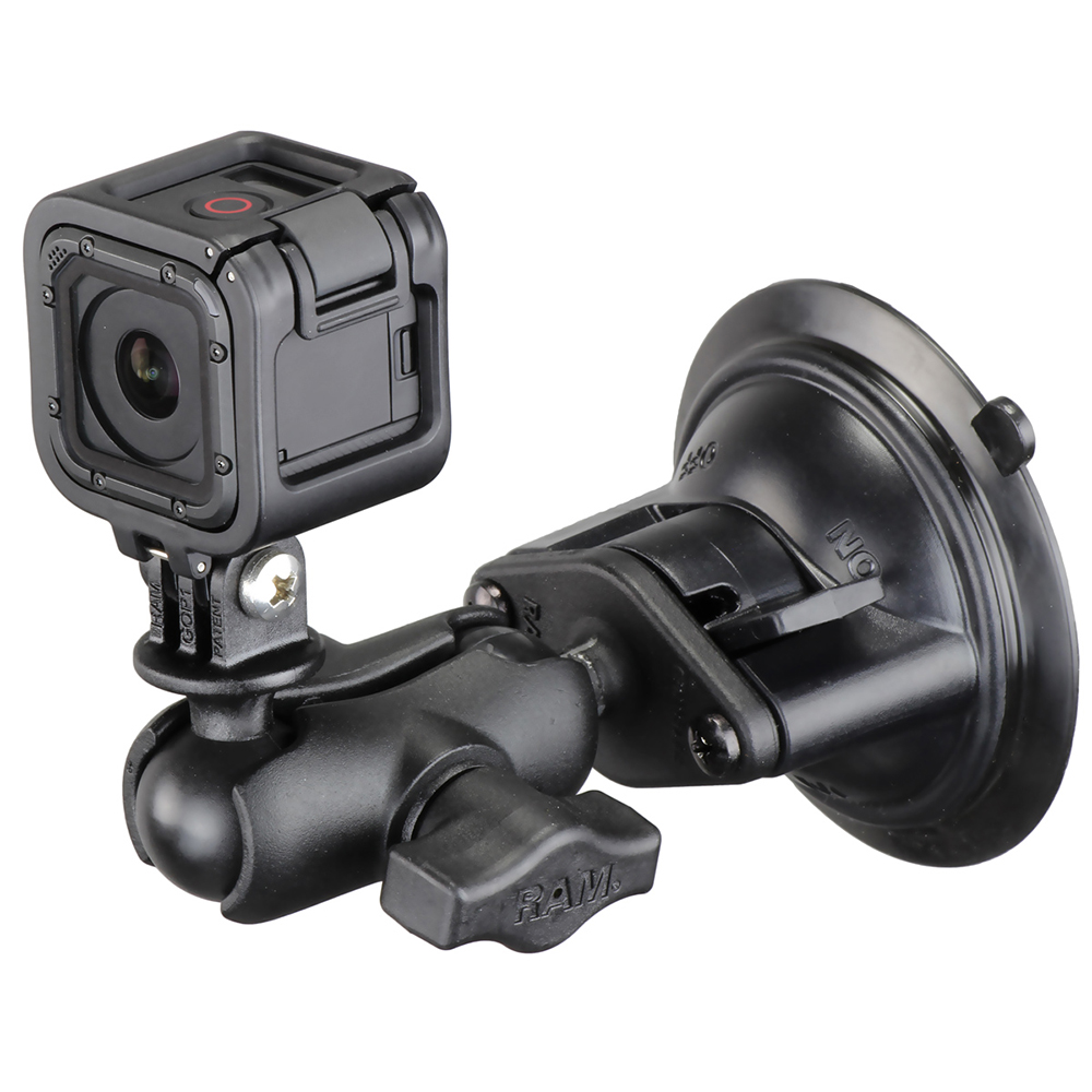 RAM Mount GoPro Hero Short Arm Suction Cup Mount 3