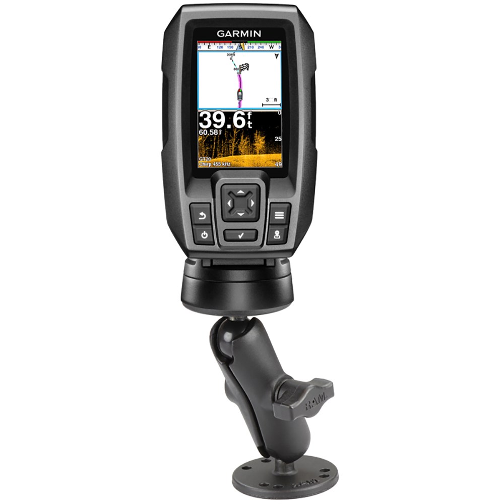 RAM Mount 1" Ball Light Use Surface Mount f/Garmin echo&trade; 100, 150, 300c 2