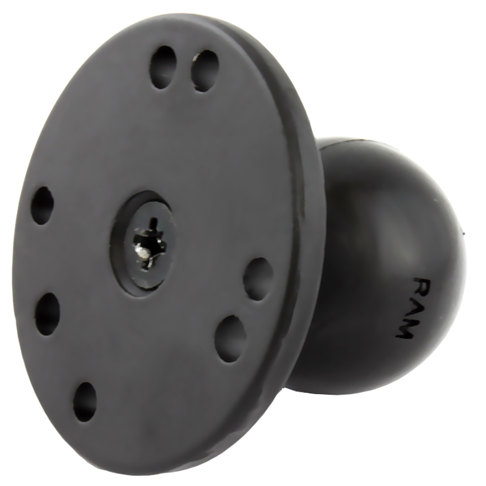RAM Mount 2.5" Round Base w/0.31-18 Female Thread & 1.5" Ball - AMPs Pattern 2