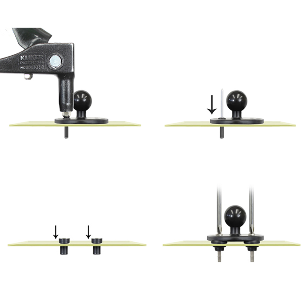 RAM Mount Mari-Rivet Aluminum Pop Rivets - 4 Pack 2