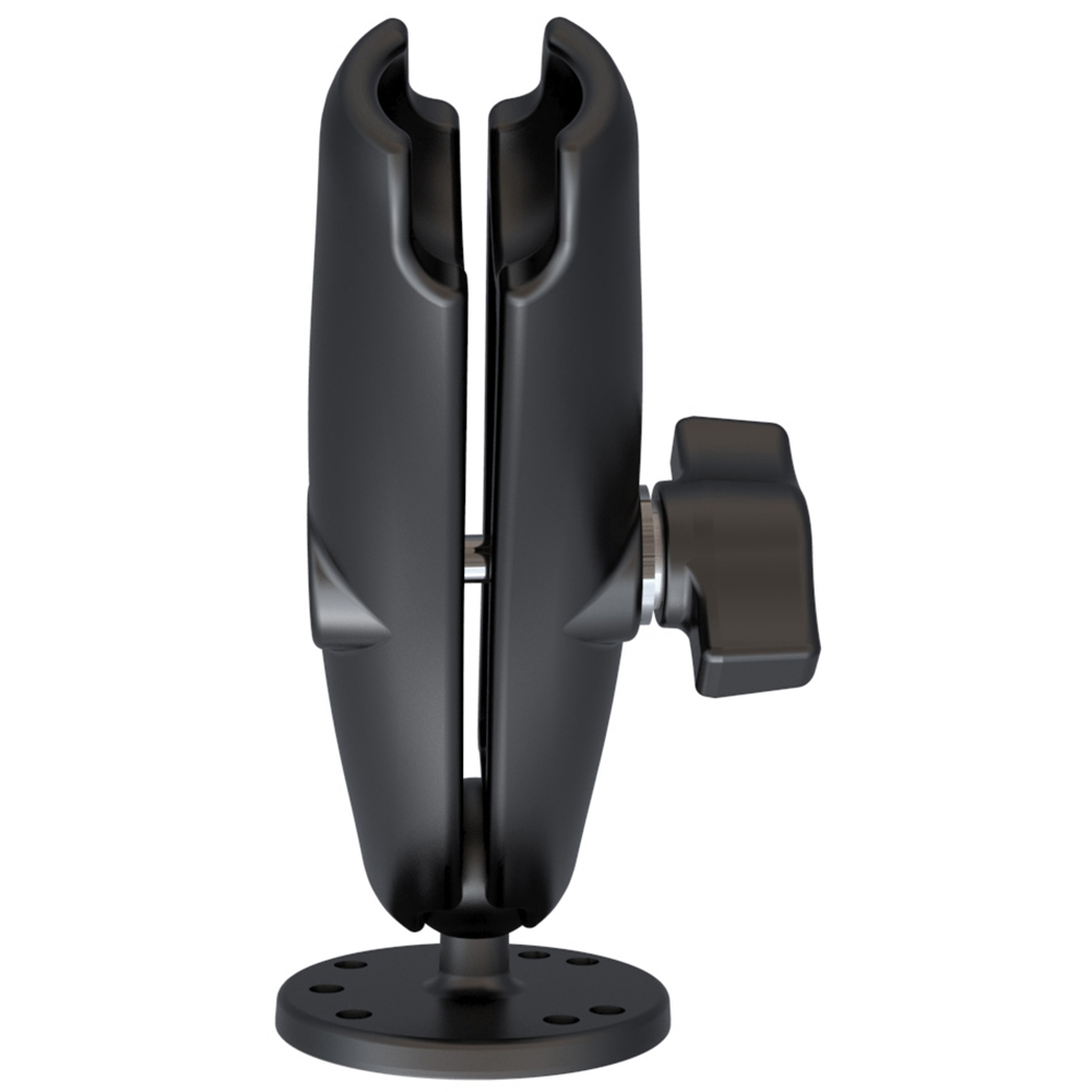 RAM Mount Long Double Socket Arm w/2.5" Round Base 2