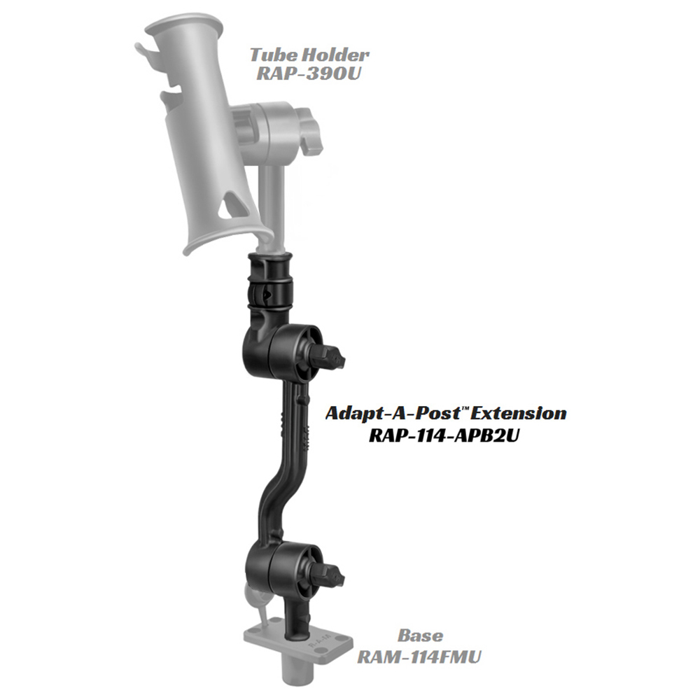 RAM Mount Adjustable Adapt-a-Post 13.5" Extension Arm 2