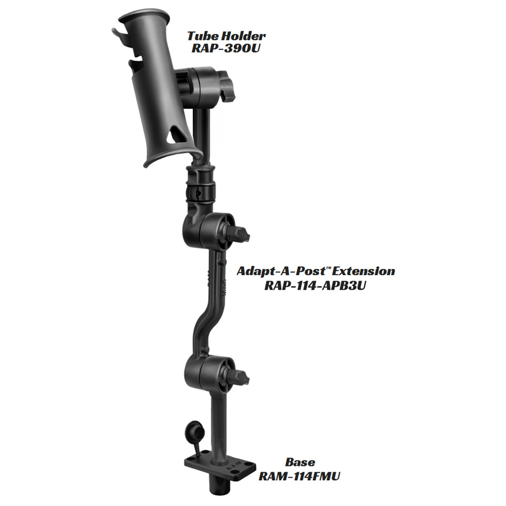 RAM Mount Adjustable Adapt-a-Post 16" Extension Arm 3