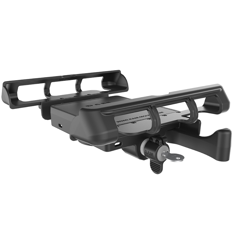 RAM Mount Tab-Lock Universal Locking Cradle f/Apple iPad w/LifeProof & Lifedge Cases 4