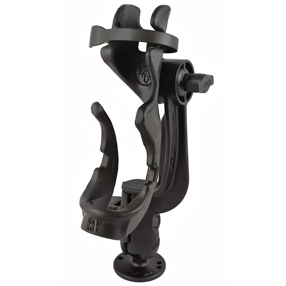 RAM Mount RAM-ROD 2000 Fishing Rod Holder w/RAM-ROD Revolution Ratchet/Socket System & Round Flat Surface Base 2