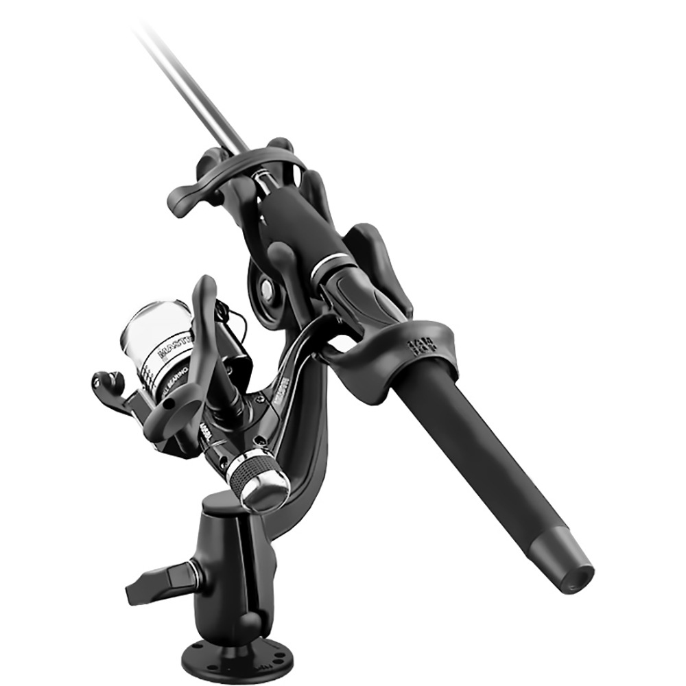 RAM Mount RAM-ROD 2000 Fishing Rod Holder w/RAM-ROD Revolution Ratchet/Socket System & Round Flat Surface Base 4