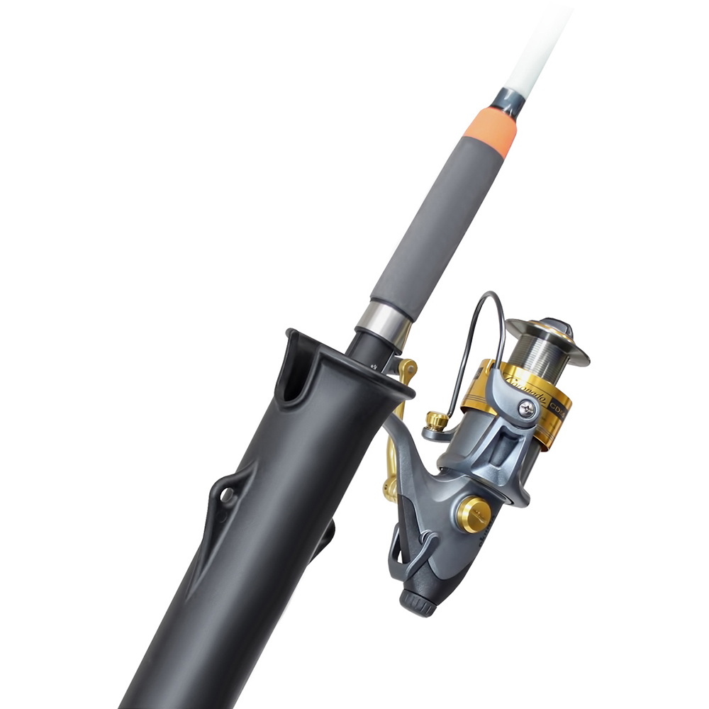 RAM Mount Tough-Tube Fishing Rod Holder w/3" Long Ratchet Spline Post Arm 3