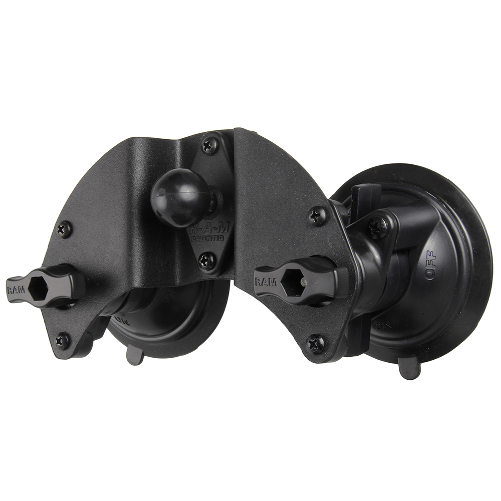 RAM Mount Dual Articulating Suction Cup Base w/1" Ball Base 2