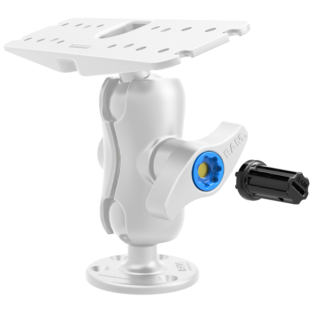 RAM Mount Mixed Combination Pin-Lock Security Nut & Key Knob f/2.25"/3.38" Diameter D/E Size Arms 3