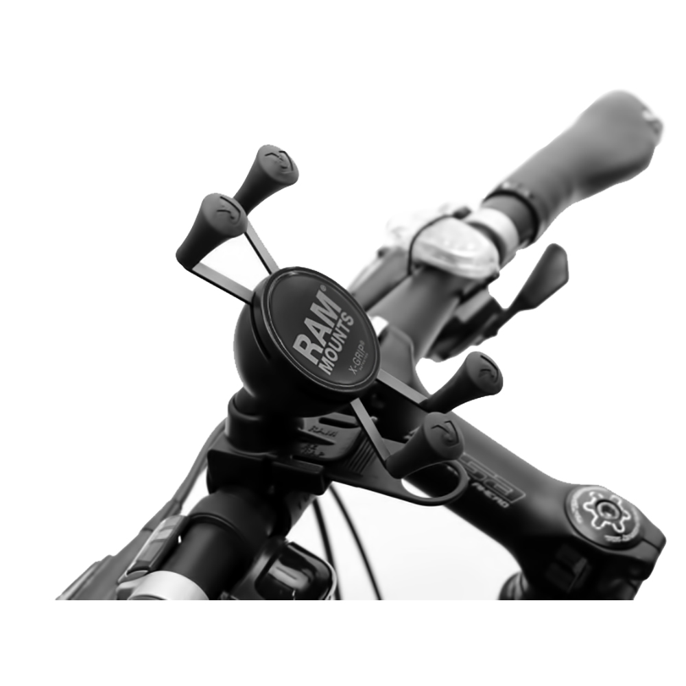 RAM Mount EZ-Strap Rail Mount w/Universal X-Grip Cell Phone Holder 3