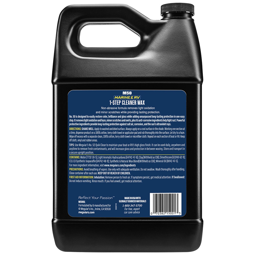 Meguiar's #50 Boat/RV Cleaner Wax - Liquid 1 Gallon 2