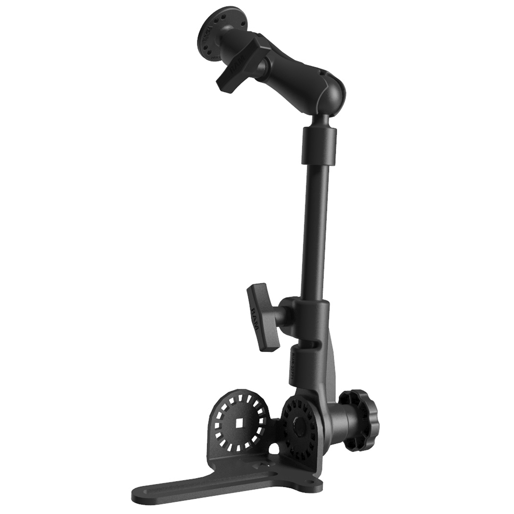 RAM Mount Universal No-Drill RAM Pod HD Vehicle Mount w/Double Socket Arm & 2.5" Round Base (AMPS Hole Pattern) 2
