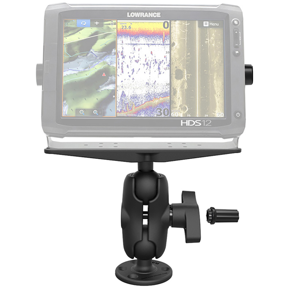 RAM Mount Heavy Duty Marine Electronics Mount w/Combination Pin-Lock Security Kit Short Arm 2