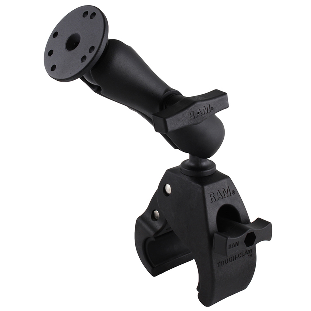 RAM Mount Large Tough-Claw Base w/Double Socket Arm & 1.5" Round Base Adapter 2