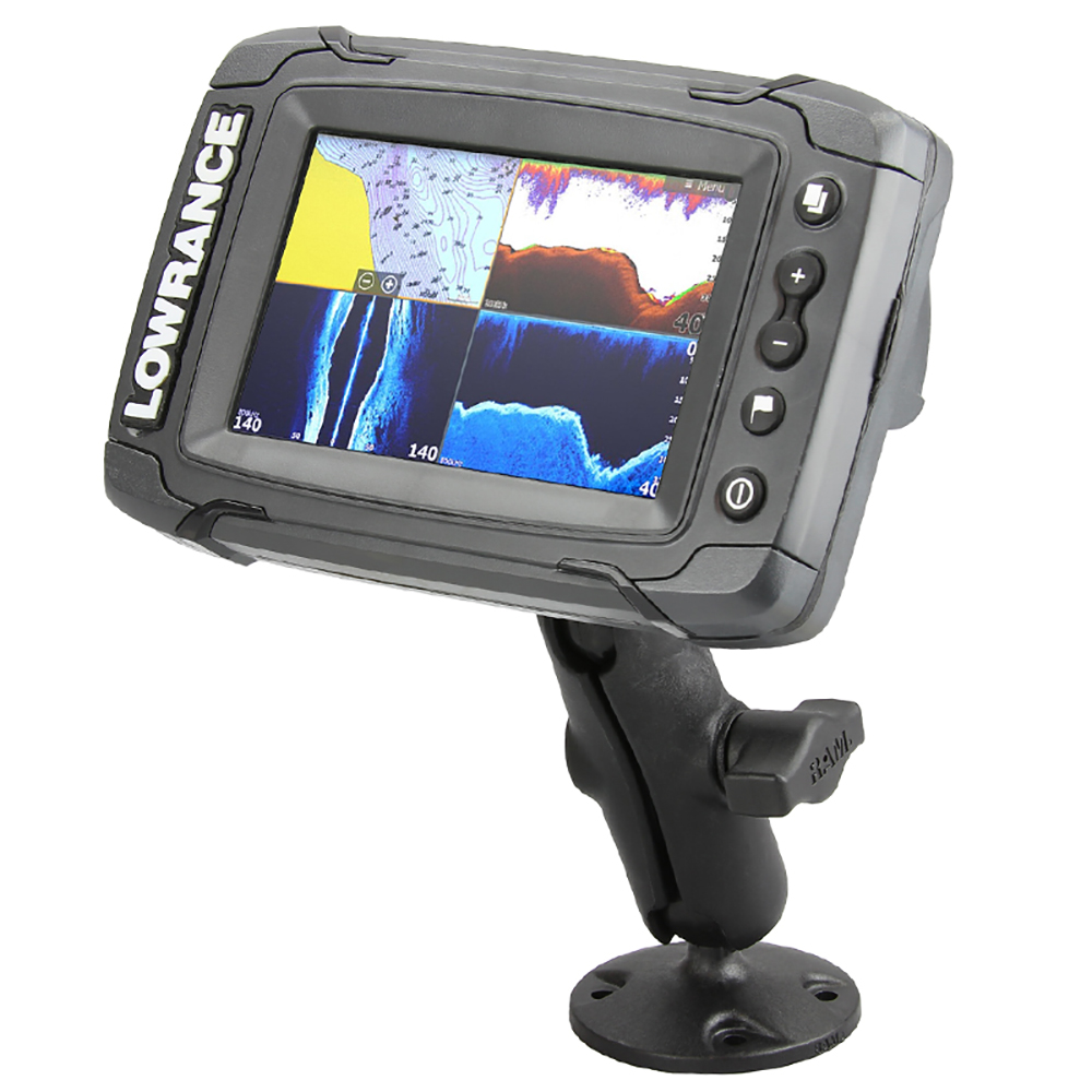 RAM Mount 1" Ball "Light Use" Composite Mount f/Lowrance Elite-4 & Mark-4 Series Fishfinders 2