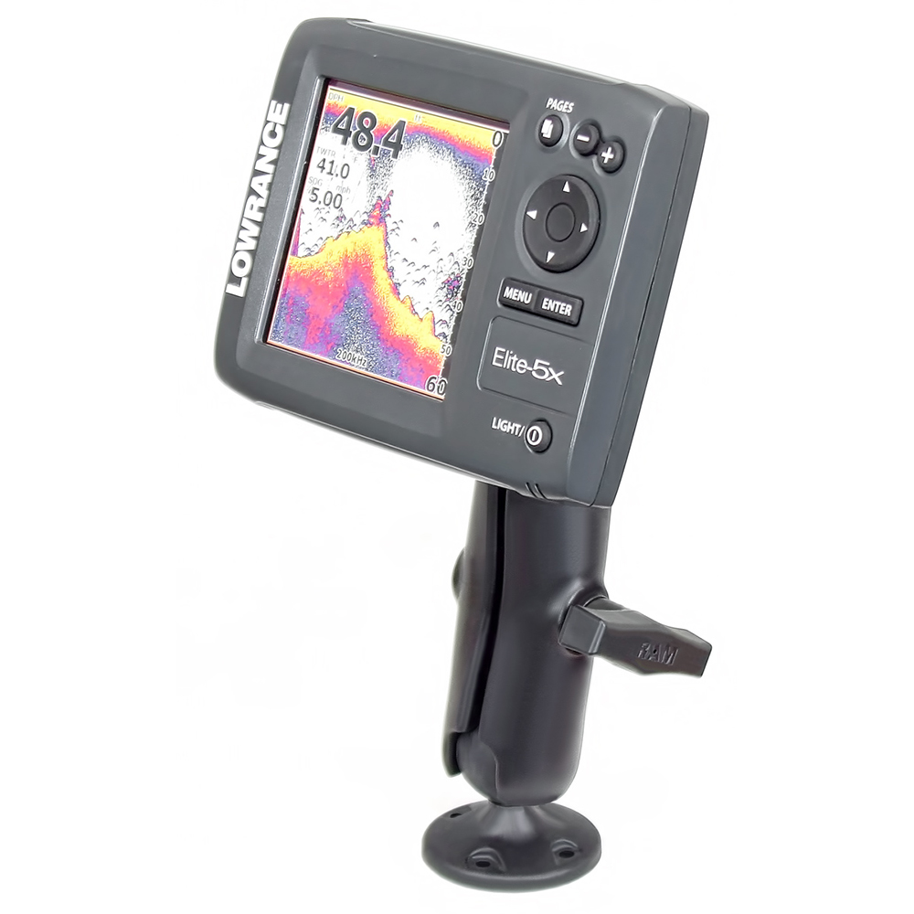 RAM Mount 1.5" Ball "Rugged Use" Composite Mount f/Lowrance Elite-5 & Mark-5 Series Fishfinders 3