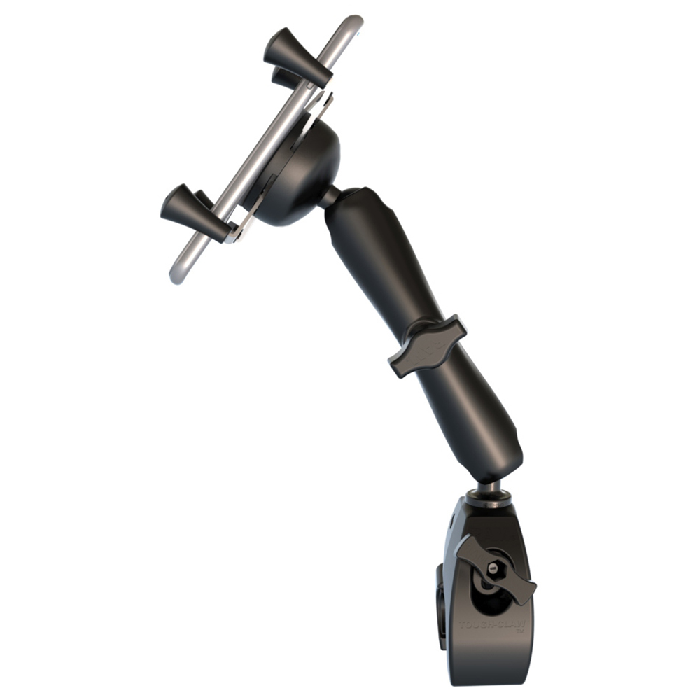 RAM Mount Universal Tough-Claw Base w/Long Double Socket Arm & Universal X-Grip&reg; Cell/iPhone Cradle 4