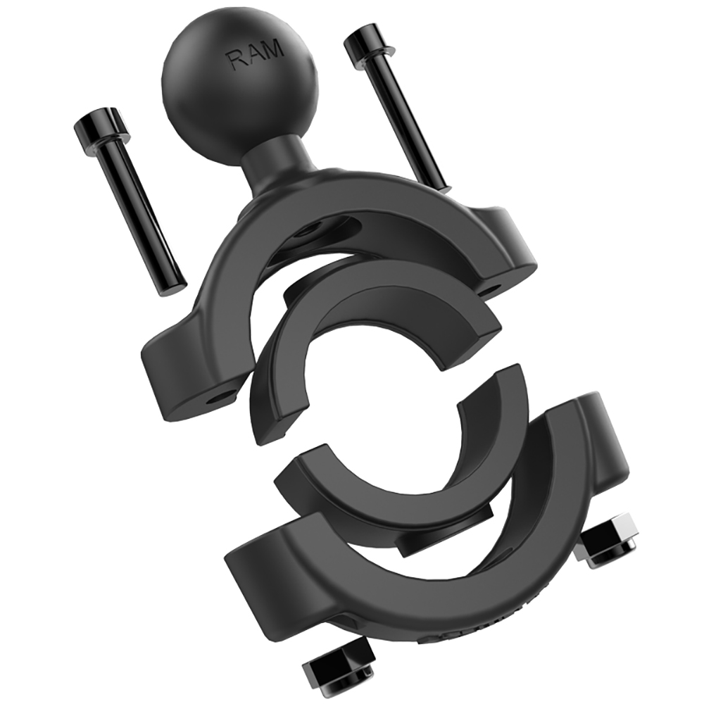 RAM Mount Torque 1-1/8" - 1-1/2" Diameter Handlebar/Rail Base w/1" Ball 2
