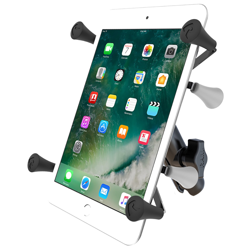RAM Mount Universal X-Grip&reg; Cradle with 1" Ball & STANDARD Length Double Socket Arm f/7" Tablets 2