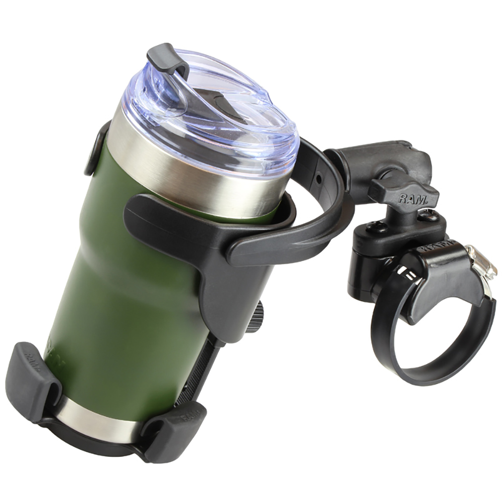 RAM Mount Level Cup&trade; XL Low Profile Mount w/Large Strap Clamp Base 2