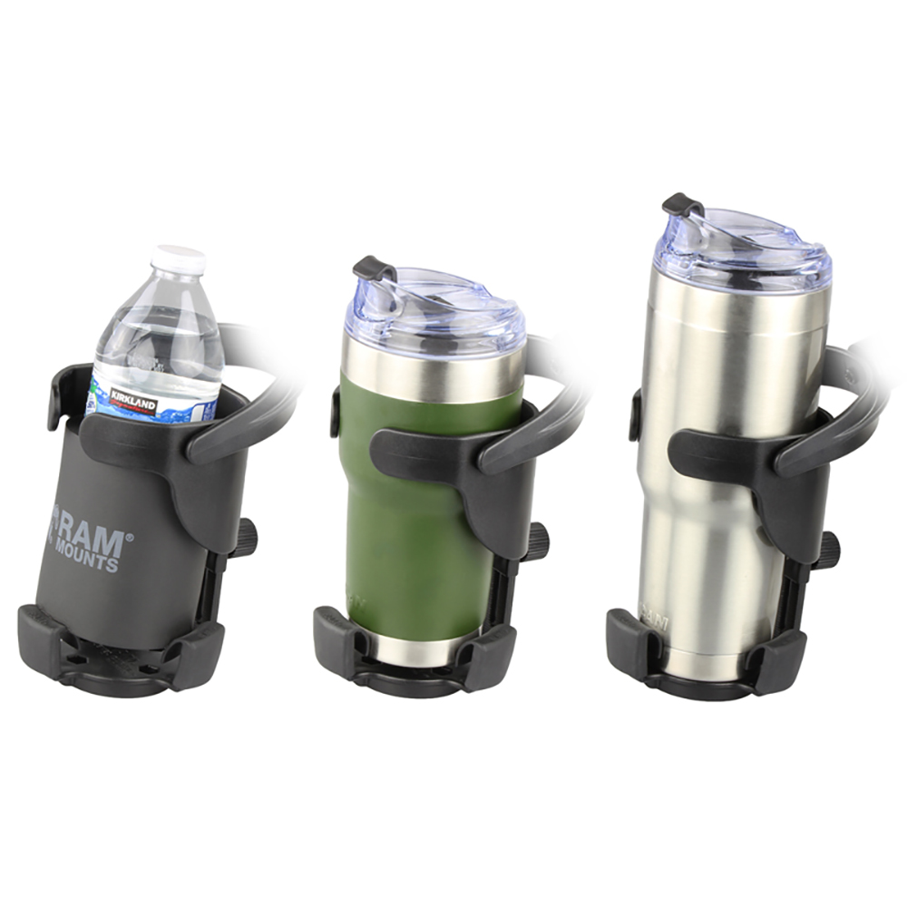 RAM Mount Level Cup&trade; XL Low Profile Mount w/Large Strap Clamp Base 3