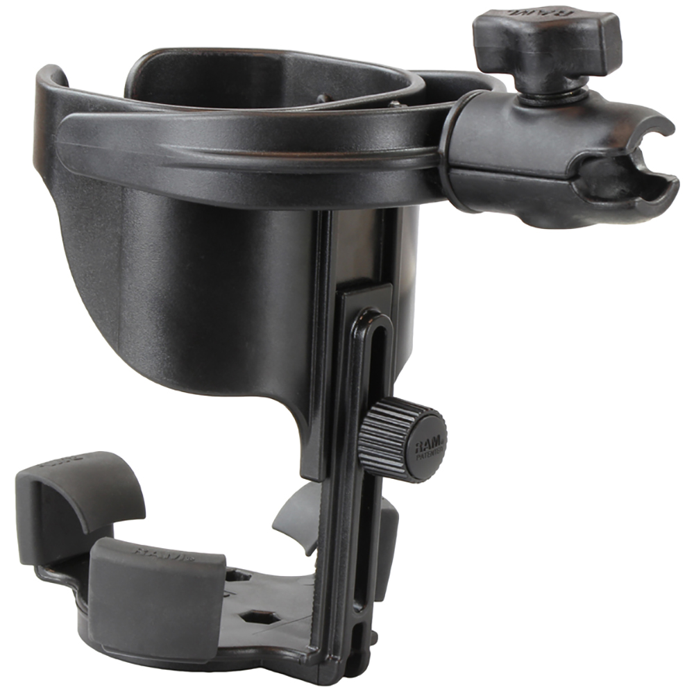 RAM Mount Level Cup&trade; XL Low Profile Mount w/Large Strap Clamp Base 4