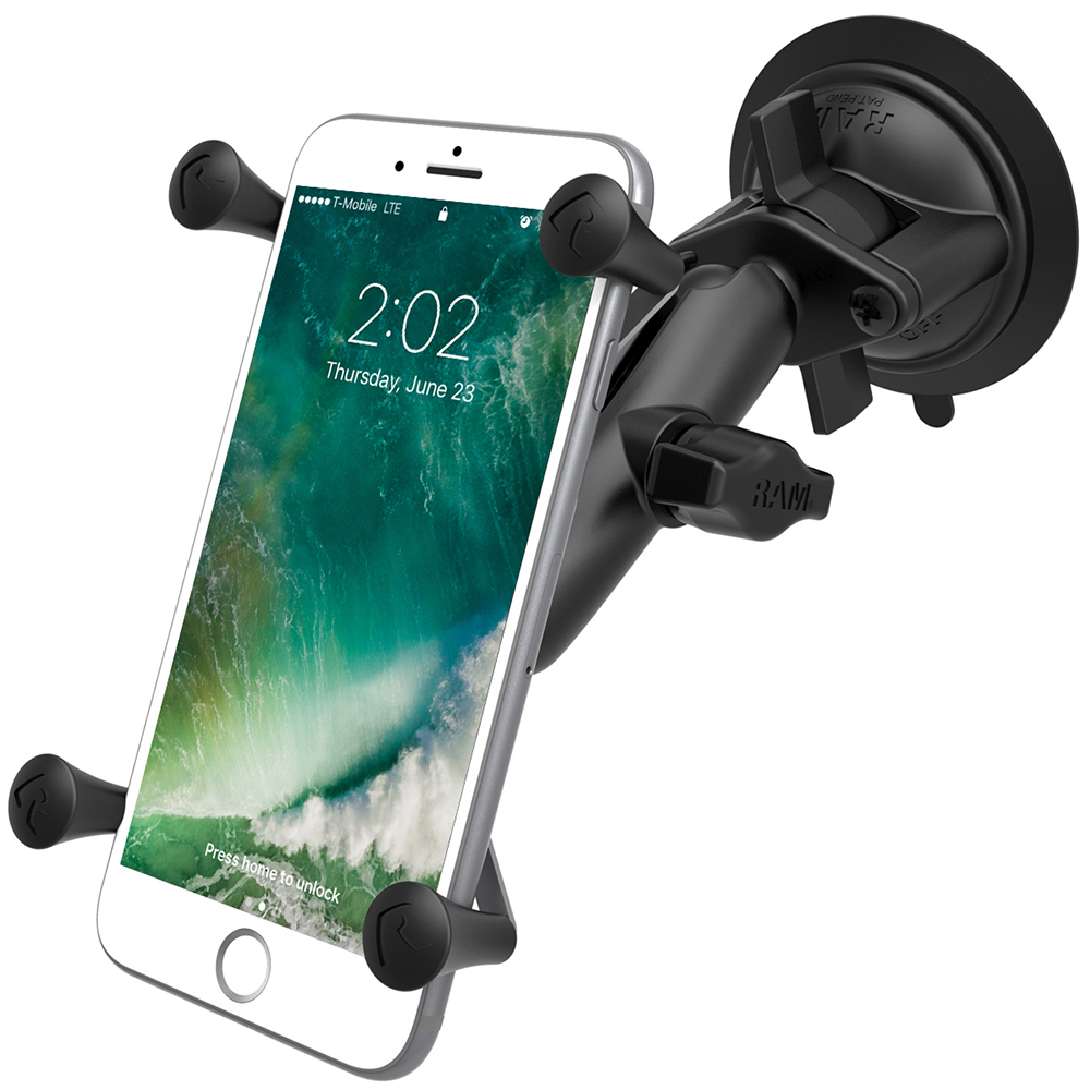 RAM Mount Twist-Lock&trade; Suction Cup Mount w/Universal X-Grip&reg; Large Phone/Phablet Cradle 2
