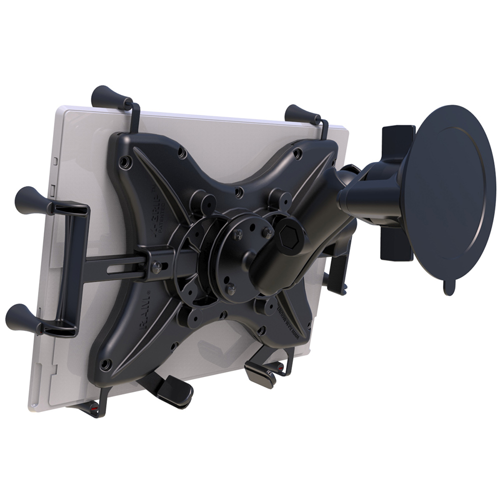 RAM Mount Twist-Lock&trade; Suction Cup Mount w/Universal X-Grip&reg; Cradle for 12" Large Tablets 3
