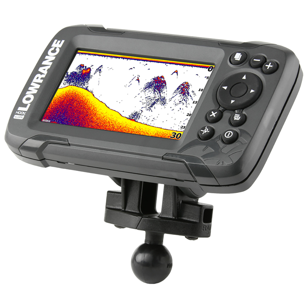 RAM Mount B Size 1" Fishfinder Ball Adapter for the Lowrance Hook2 Series 2