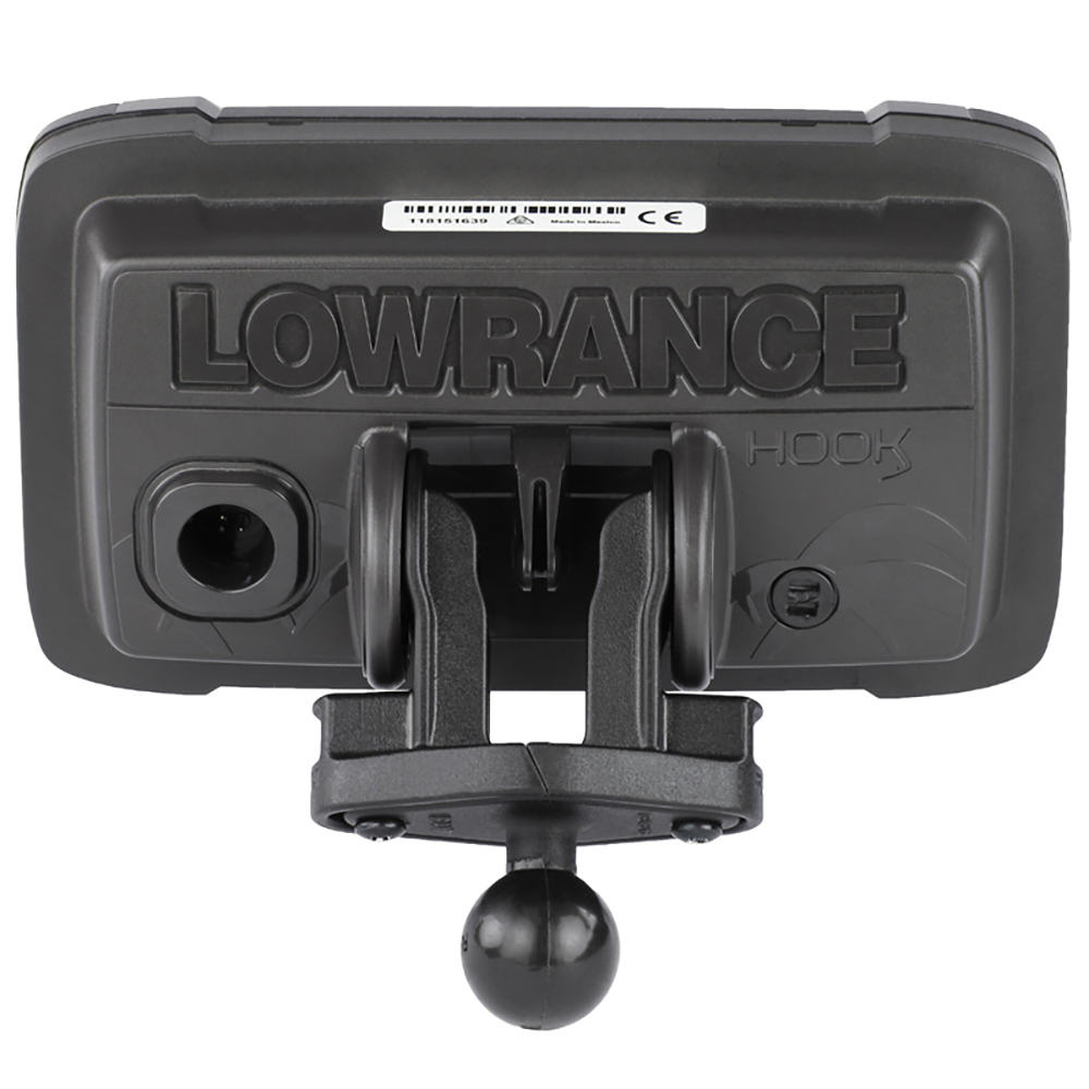 RAM Mount B Size 1" Fishfinder Ball Adapter for the Lowrance Hook2 Series 3