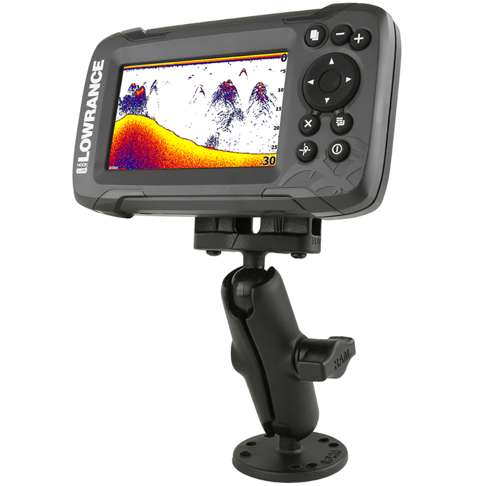 RAM Mount B Size 1" Fishfinder Mount for the Lowrance Hook2 Series 2