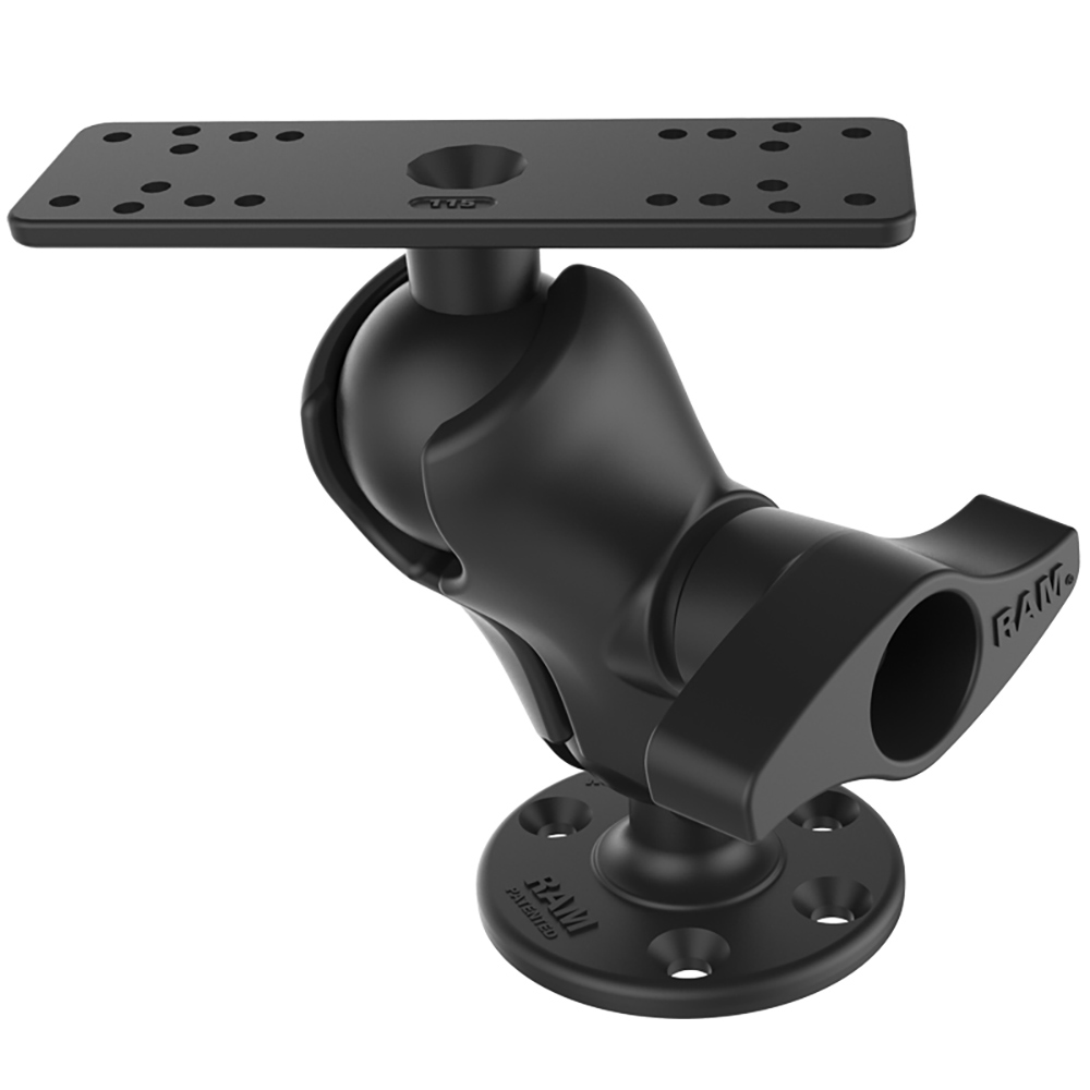 Ram Mount Universal D Size Ball Mount with Short Arm for 9"-12" Fishfinders and Chartplotters 3