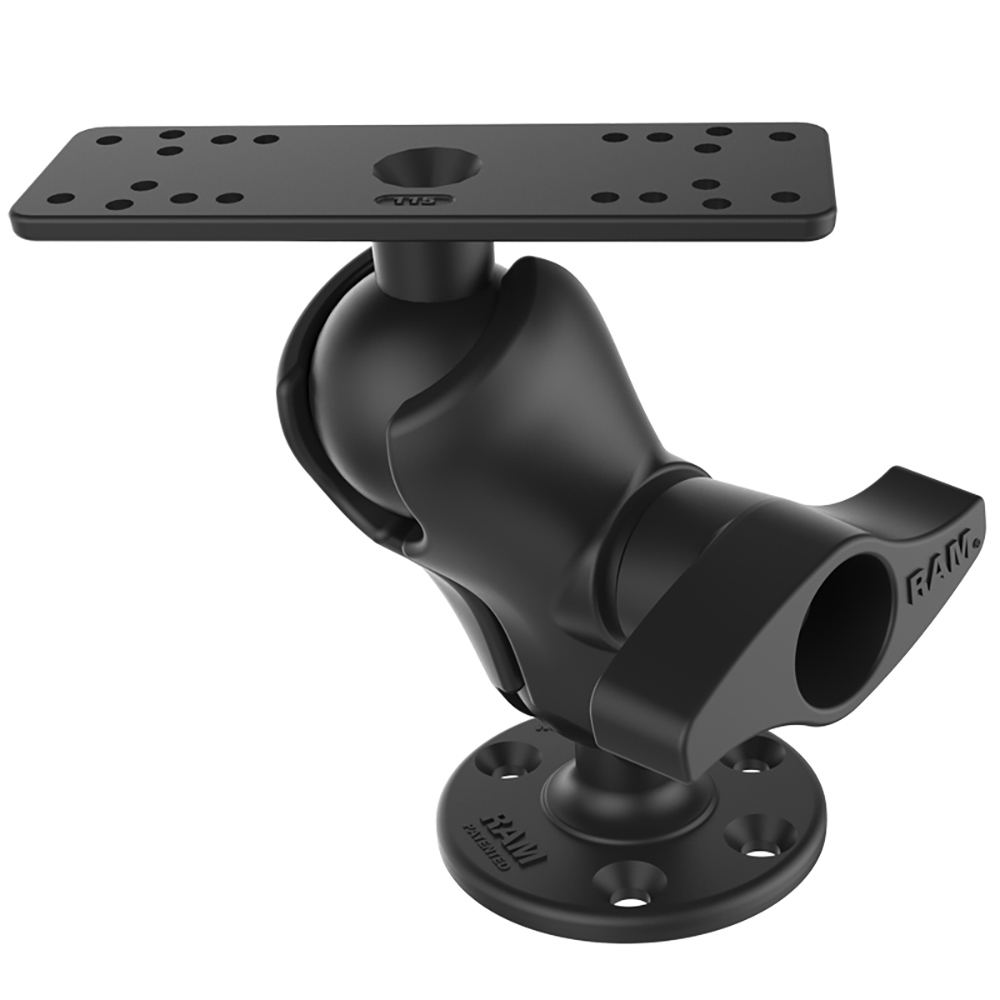 Ram Mount Universal D Size Ball Mount with Short Arm and Hi-Torq&trade; Wrench for 9"-12" Fishfinders and Chartplotters 3