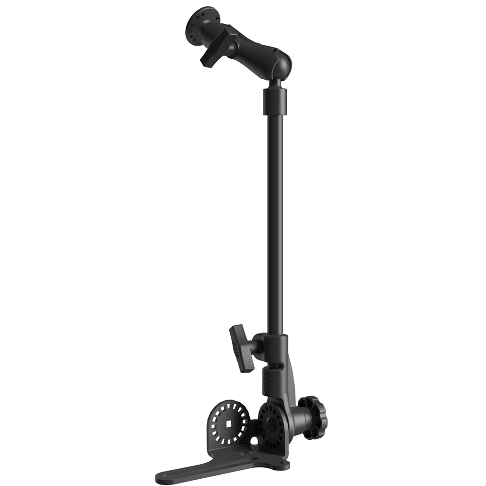 RAM Mount Universal No-Drill&trade; RAM POD HD&trade;Vehicle Mount w/Double Socket Arm &amp; 2.5" Round Base AMPs Hole Pattern 2