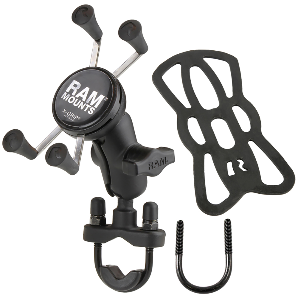 RAM Mount X-Grip&reg; Phone Mount w/Handlebar U-Bolt Base 2