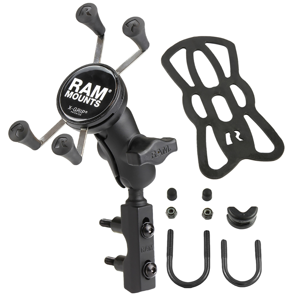 RAM Mount X-Grip&reg; Phone Mount w/Motorcycle Brake/Clutch Reservoir Base 2