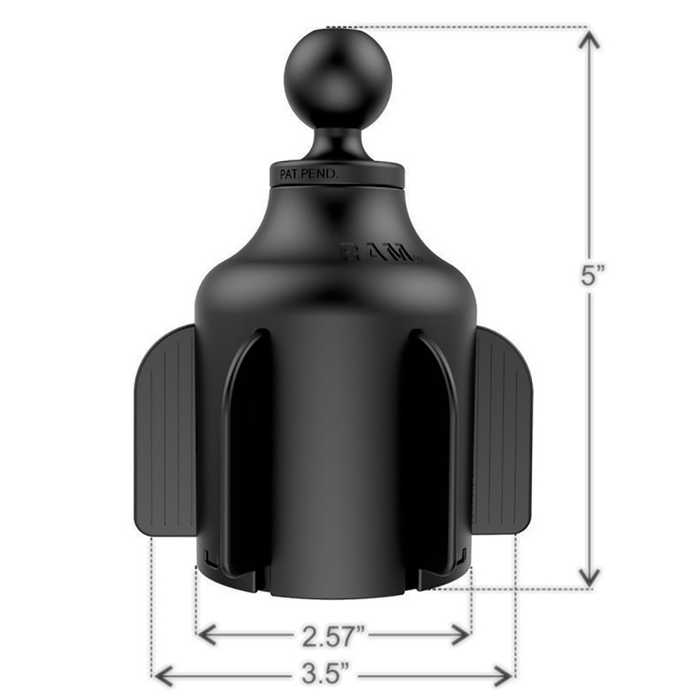 RAM Mount RAM&reg; X-Grip&reg; f/7"-8" Tablets w/RAM&reg; Stubby&trade; Cup Holder Base 3