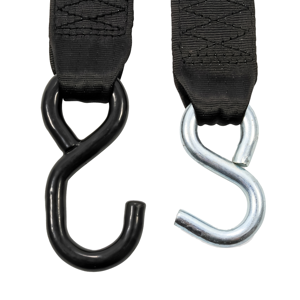 Camco Retractable Tie Down Straps - 2&quot; Width 6&#39; Dual Hooks