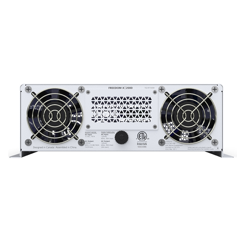 Xantrex Freedom X 2000 True Sine Wave Power Inverter - 24VDC - 120VAC - 2000W 2